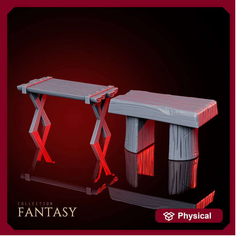 Long benches Pack - Only-Games