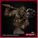 Barbarian Orc Bust - Dhog_Skullcrush