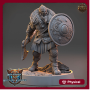 Viking Human Ranger Fighter PC NPC | 28mm, 32mm, 54mm, 75mm Scales 100mm Tall | Dungeons and Dragons | Pathfinder | Daybreak Miniatures - Only-Games