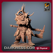 Fighter Great Axe, Oathbreaker Paladin,  Unpainted Miniature | 28mm, 32mm,54mm,75mm,100mm Scales | Dungeons and Dragons | Pathfinder | - Only-Games
