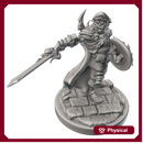 Hobgoblin Captain with splintmail armor, longsword and shield - compatible with D&D/Pathfinder!