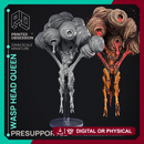 Wasp Queen - Undead Cryptid - Cryptid of the Darkwood -  PRESUPPORTED - Illustrated and Stats - 32mm scale