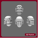Space Knights V3 Warrior Helmets X 10