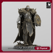 Oathbreaker Paladin, Fighter,Soldier Sword and Shield, DnD Unpainted Miniature| 28mm, 32mm,54mm,75mm,100mm Scales | Dungeons & Dragons - Only-Games