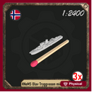 1/2400 HNoMS Olav Tryggvason minelayer ship pack