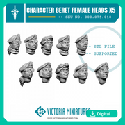 Character Beret Heads Female x5 - Only-Games