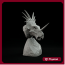 Styracosaurus bust - pre supported