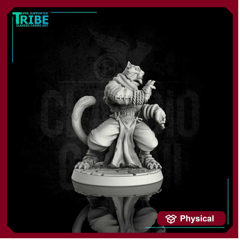 (0090) Male felinid monk