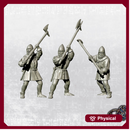 Infantrymen with POLEAXE - Western Europe - 14th Century - 28mm (Historic Scale)