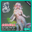 Cerera - Elf Pin-Up (75mm and 120mm) - STL only