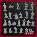 10 & 15mm Soviet Infantry with AK-74s & GP-25s (24 models)