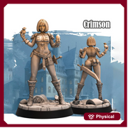 Female Rogue Thief PC / NPC D&D 5e Unpainted Figure | 28mm, 32mm,54mm,75mm,100mm Scales | Dungeons and Dragons Pathfinder | - Only-Games