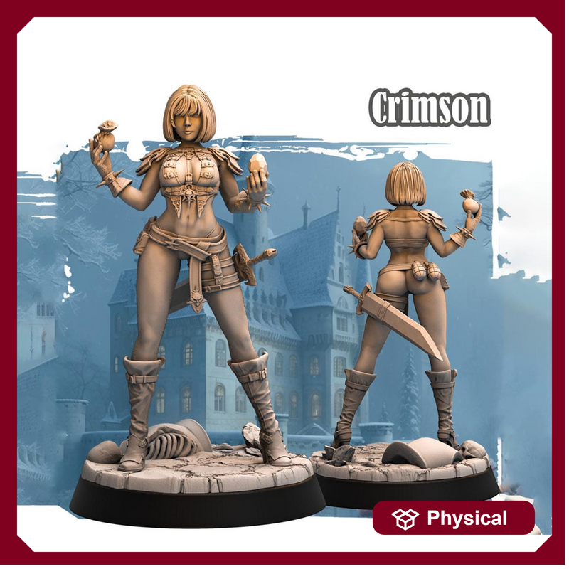 Female Rogue Thief PC / NPC D&D 5e Unpainted Figure | 28mm, 32mm,54mm,75mm,100mm Scales | Dungeons and Dragons Pathfinder | - Only-Games
