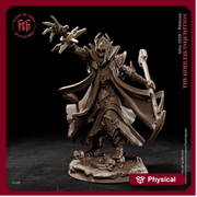 Undead Lich | 28mm, 32mm, 75mm Scale Resin Miniature | Flesh of Gods | Dungeons and Dragons | - Only-Games