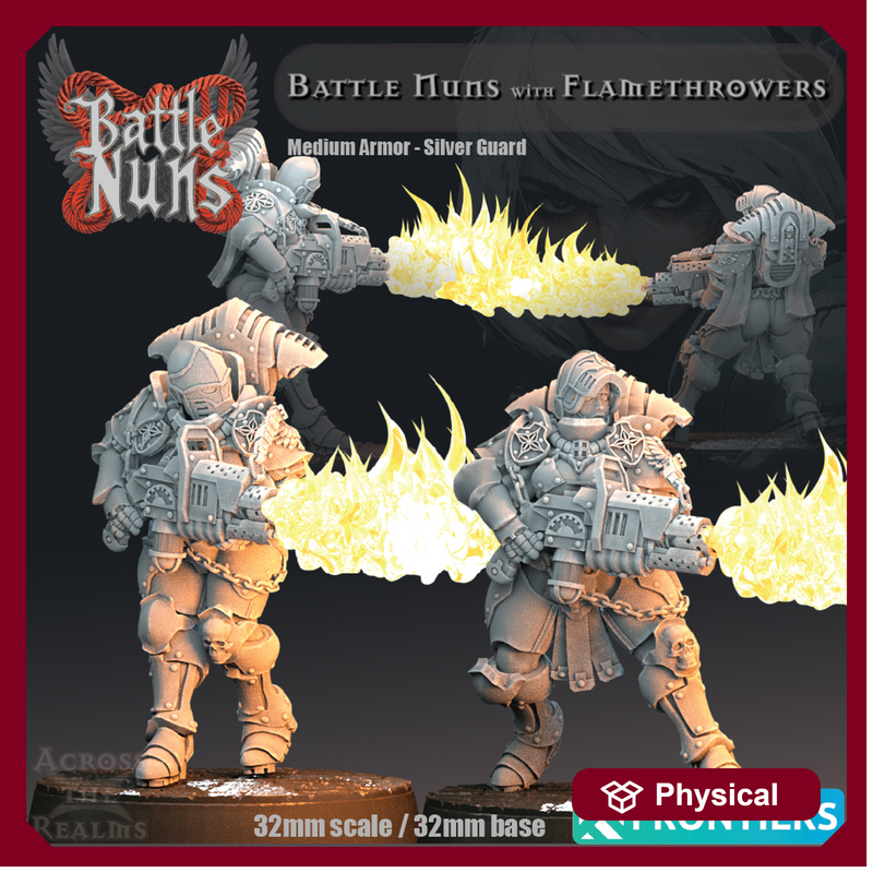 Battle Nuns with Flamethrowers - Medium Armor