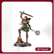 Female Human Sorlock, Sorcerer, Wizard, Hexblade Warlock Pinup PC NPC Unpainted Resin | 28mm, 32mm,54mm,75mm,100mm Scale |Dungeons & Dragons - Only-Games