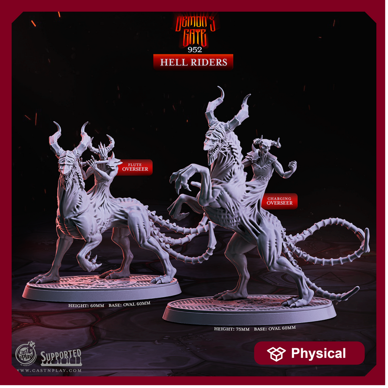 Hell Riders - Demon's Gate - CastNPlay - Terrain Wargaming D&D DnD 28mm 32mm 40mm 54mm