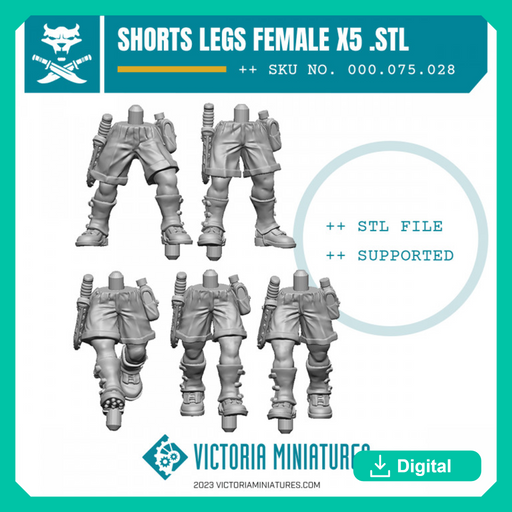 Shorts Legs Female x5 - Only-Games