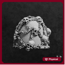 CW Skulls on Chain Shoulder Pads Set x10