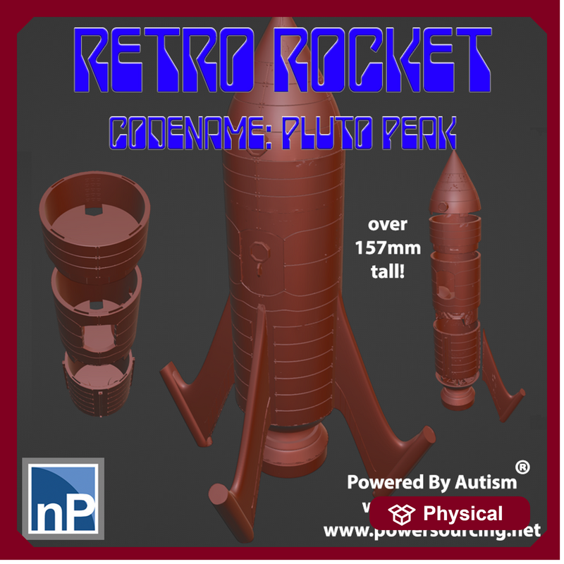 28mm scale Retro Rocket - Pluto Peak