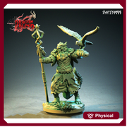 Dragonborn Druid, Wizard | 28mm, 32mm, 54mm,75mm, 100mm Scale Resin Miniature | Dungeons and Dragons | Pathfinder | - Only-Games