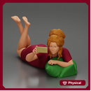 Relaxed Woman Lying on Pillow Taking a Selfie with Phone
