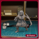 Female Archer Bandit 02 - TytanTroll Miniatures - DnD - Fantasy  - 32mm