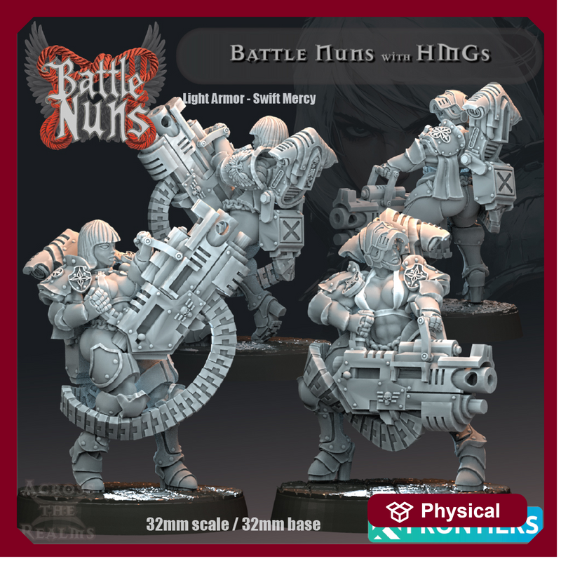 Battle Nuns with HMGs - Light Armor