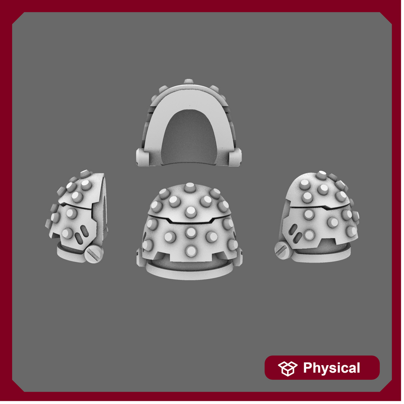 Space Knights V5 Defiant Studded Shoulder Pads Type D X 10