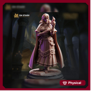 Female Wizard Miniature | Evocation Wizard Spellcaster | UNPAINTED Resin DnD Pathfinder - Only-Games