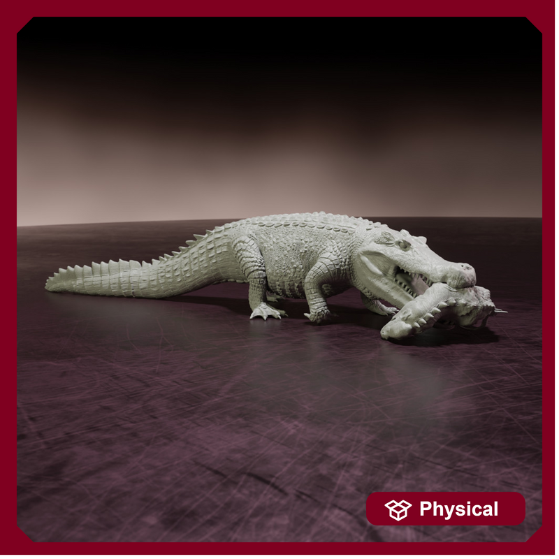 Deinosuchus walking prehistoric crocodile/alligator 1/35 scale