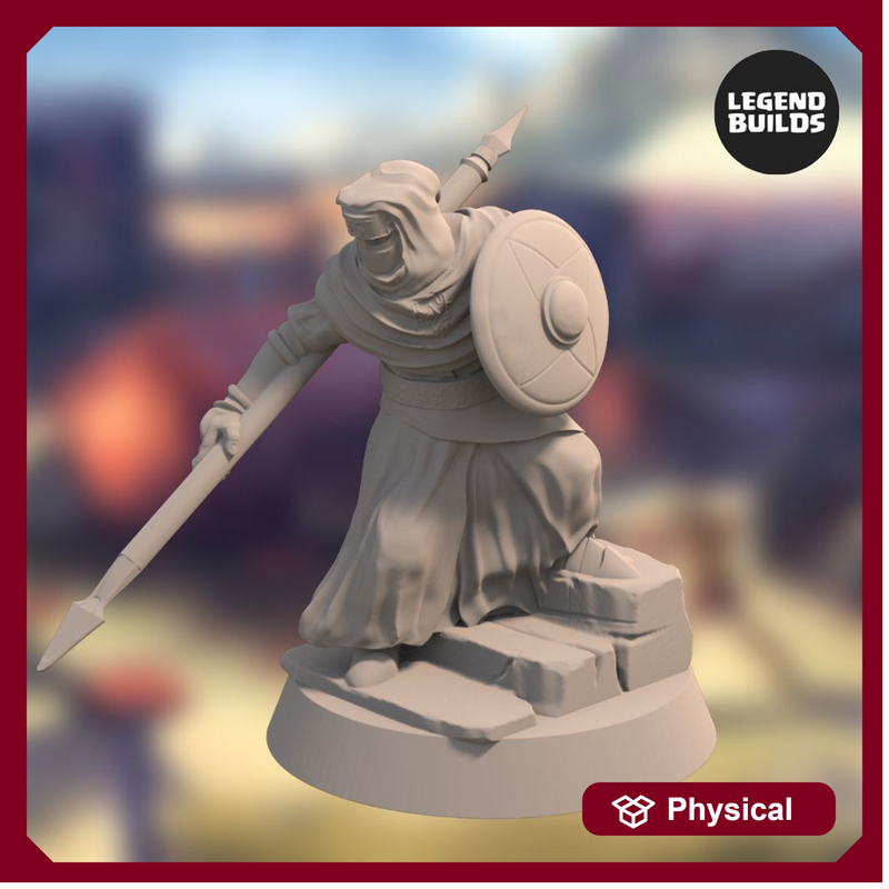 Night’s Cult Follower with Spear and Shield - Pose 3