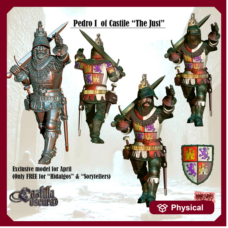 Pedro I of Castilla on foot - 34mm
