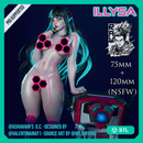 ILLYSA - Cyberpunk PinUp (NSFW) - 75mm and 120mm - STL only