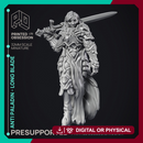 Anti Paladin - Long Blade - PRESUPPORTED - Hell Hath No Fury - 32mm scale