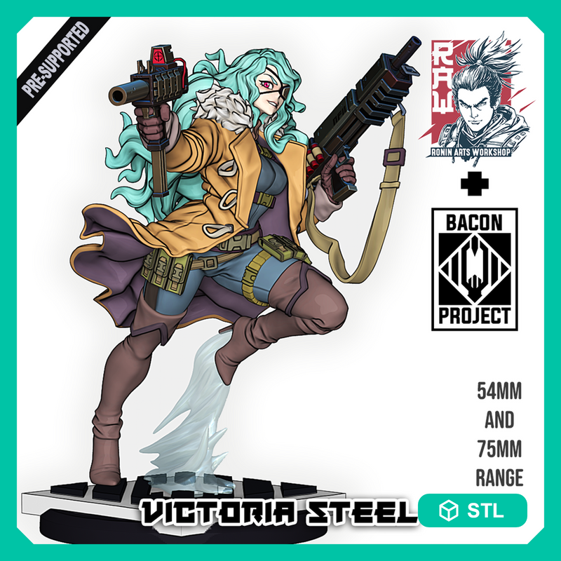 Victoria Steel - Female Spy - STL only - Only-Games