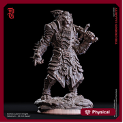 Leonin LionFolk Fighter in Armor | 28mm, 32mm, 54mm, 75mm Scales,100mm Tall | Dungeons and Dragons D&D 5e | Pathfinder| Daybreak Miniatures - Only-Games