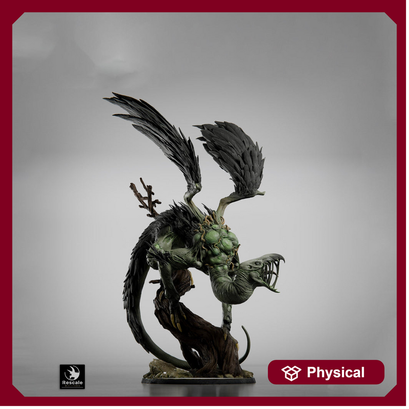 Carrion Horror Monster Miniature | Corrupted Vulture | Unpainted Resin 28mm 32mm 54mm 75mm 100mm - Only-Games