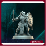 Sci-Fi Miniature Space Knight, Hellas Black Hoplites | 5 Sizes /Scales | Resin Mini - Only-Games