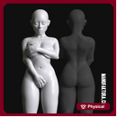 Sub Series 103b - Naked & Kneeling Female Prisoner Slave