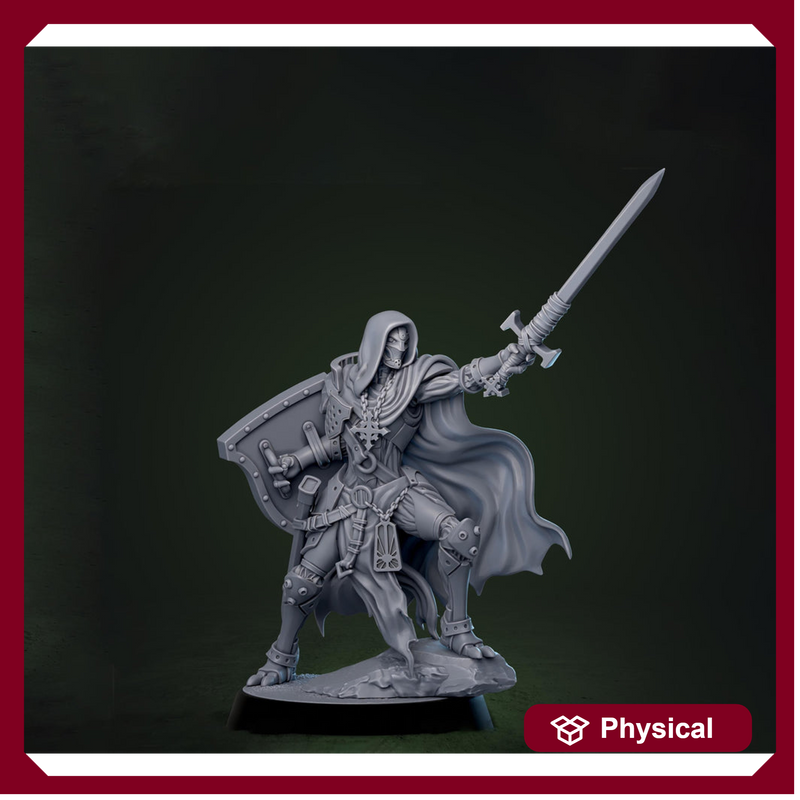 Forgeborn Templar Clockwork Knight Mechanical Paladin Fantasy Miniature for D&D Pathfinder - Only-Games
