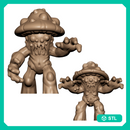 Dark Fantasy Fungus Folk Tabletop Miniatures 32mm Two STL Pack