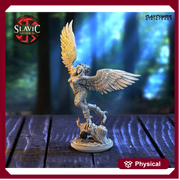 Harpy Sexy Monstrosity |28mm,32mm,54mm, 75mm,100mm Scales |Flying monster Miniature | D and D Miniatures | Pathfinder Miniatures | - Only-Games