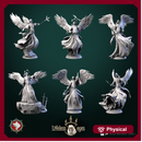 Winged undeads casters set 6 miniatures 32mm