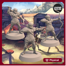 Realm of Eros Archers Bundle (3 miniatures) – 3D printable miniature – STL file