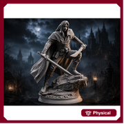 Masked Hexhunter Rogue Miniature | Witch Hunter Assassin | Unpainted Resin DnD Pathfinder - Only-Games