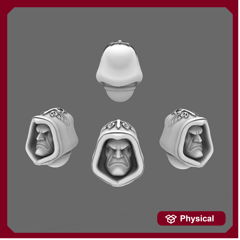 Arthurian Knights V10 Hooded Faithful Heads