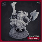 Giant Minotaur Prince  | 32mm Scale | 90mm Tall | Dungeons and Dragons Miniatures  | Pathfinder Minotaur | DnD Mini | Tabletop RPG || - Only-Games