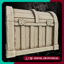 Wood Chest 4 - Tabletop Terrain Prop STL, DnD & Wargaming Scenery