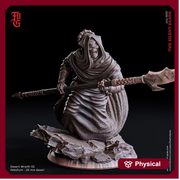Desert Wraith Incorporeal Undead Lich Monster Miniature | 28mm,32mm,54mm,75mm,100mm Scale | Figurine D&D 5e | Flesh of Gods - Only-Games